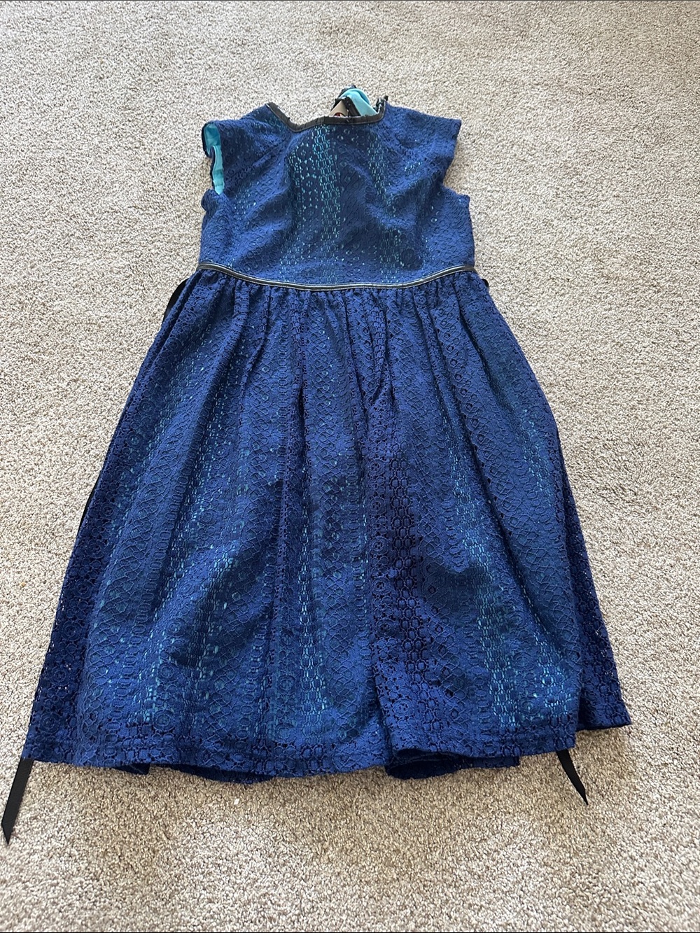 Speechless Girls Navy Blue Lace Party Dress size 12